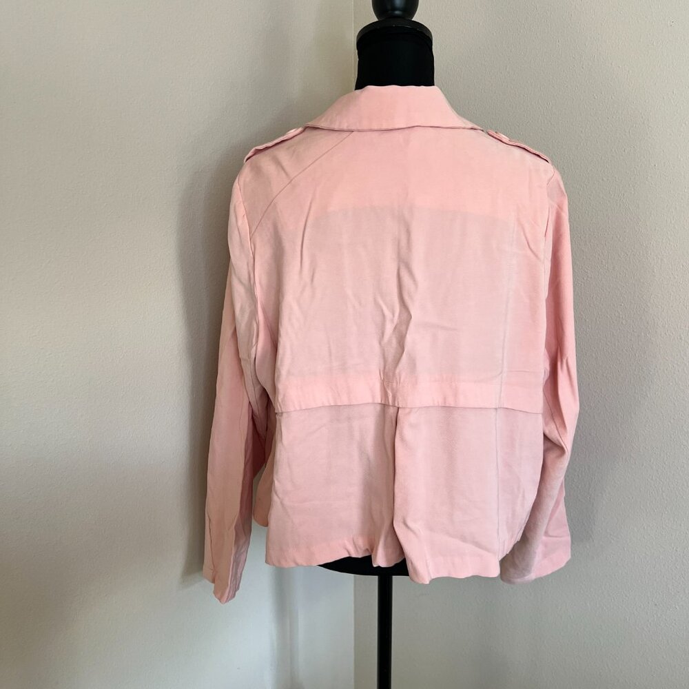 Torrid Light Weight Open Front Jacket - Shell Pink - Size 2X - Picture 7 of 11